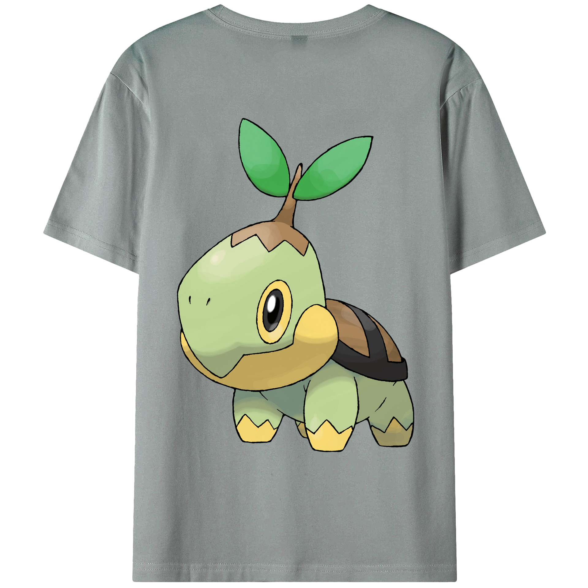 （画像用） ポケットモンスター Pokémon 綿100％ メンズ半袖Tシャツ（バックプリント） 通気性